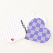 Soft Blue und Lavender Checked Notizblock (Innenseite)