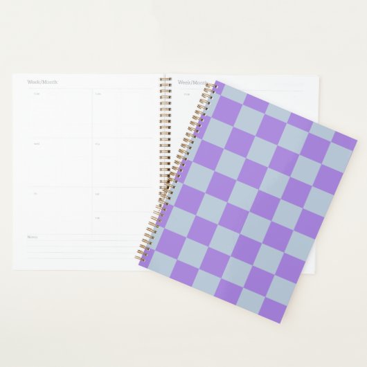Soft Blue und Lavender Checked Planer (Anzeige)
