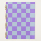 Soft Blue und Lavender Checked Planer (Vorderseite)