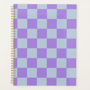 Soft Blue und Lavender Checked Planer