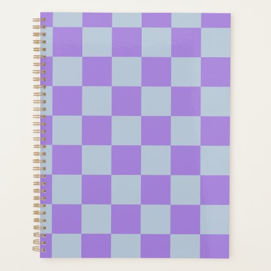 Soft Blue und Lavender Checked Planer (Vorderseite)
