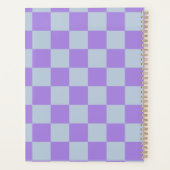 Soft Blue und Lavender Checked Planer (Rückseite)