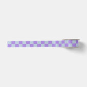 Soft Blue und Lavender Checked Satinband (Vorderseite)