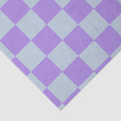 Soft Blue und Lavender Checked Seidenpapier (Ausschnitt)