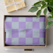 Soft Blue und Lavender Checked Seidenpapier (Geschenk)