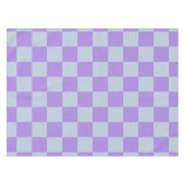 Soft Blue und Lavender Checked Tischdecke (Vorderseite (Horizontal))