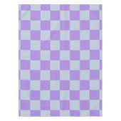 Soft Blue und Lavender Checked Tischdecke (Vorderseite)