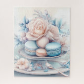 Soft Blue und Pink Macaron Delight Puzzle (Vertikal)