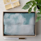 Soft Blue Vintag Floral Rose Seidenpapier (Geschenk)