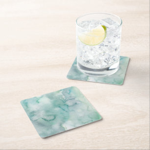 Soft Blue Watercolor Untersetzer Set