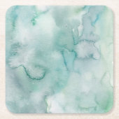 Soft Blue Watercolor Untersetzer Set (Vorderseite)