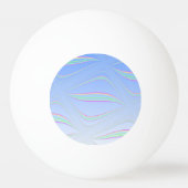 Soft Blue Wave Design Tischtennisball (Rückseite)