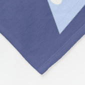 Soft Blue Weihnachtsbaum und Geschenkmuster Fleecedecke (Ecke)