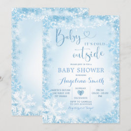 Soft Blue White Winter Baby Shower Invite12 Einladung