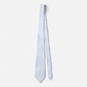 Soft Blue Zickzack Krawatte (Vorderseite)