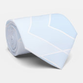 Soft Blue Zickzack Krawatte (Gerollt)