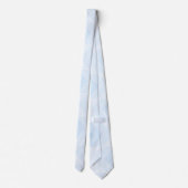 Soft Blue Zickzack Krawatte (Rückseite)