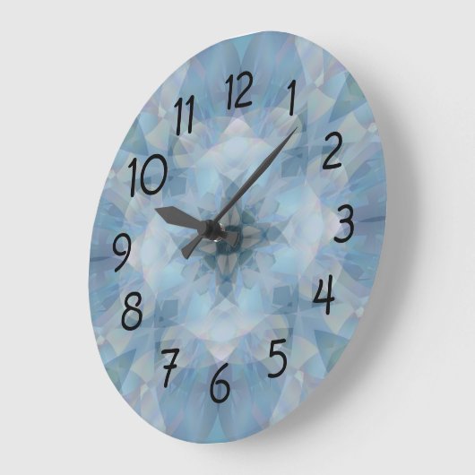 Soft Blume Große Wanduhr (Winkel)