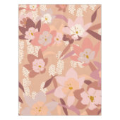 Soft Blume - Peach Tischdecke (Vorderseite)
