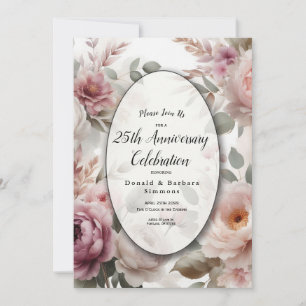 Soft Blush Blues Peak und Rose Serenade Einladung