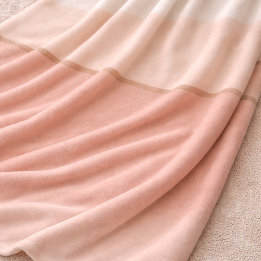 Soft Blush Ombre Fleece Blanket