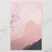 Soft blush pink horizon Stationery Briefpapier (Vorderseite)