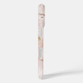 Soft Blush Pink & Liquid Gold Marble Case | iPhone (Rückseite / Rechts)