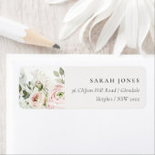 Soft Blush Pink Peonies Eucalyptus Foliage Adresse (Insitu)
