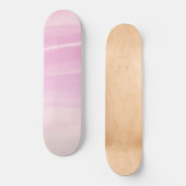 Soft Blush Pink Sky Dream 1 Skateboard (Vorderseite)