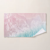 Soft Blush Pink Türkis Ocean Dream #1 #water  Badhandtuch Set (Handtuch)