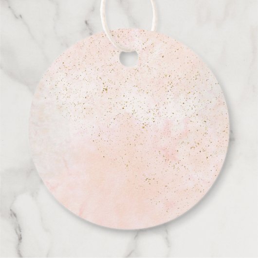 Soft Blush Rose Danke, ID828 Geschenkanhänger (Rückseite)