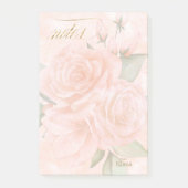 Soft Blush-Rose ID828 Postit-Hinweise Post-it Klebezettel (Vorderseite)