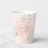 Soft Blush Rose V2 ID828 Pappbecher (Vorderseite)