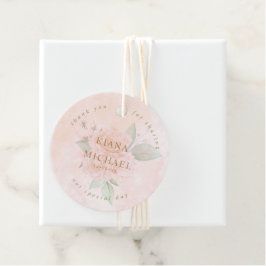 Soft Blush Rose Vielen Dank V2 ID828 Geschenkanhänger