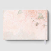 Soft Blush Rose Wedding ID828 Gästebuch (Rückseite)
