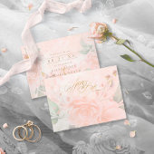 Soft Blush Rose Wedding ID828 Save The Date