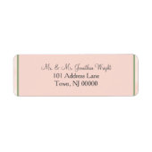Soft Blush Sage Wedeladressen Labels (Vorne)