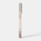 Soft Blush Sky Abstract – Gentle Pastel Clouds iPhone Hülle (Rechte Seite)
