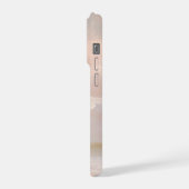 Soft Blush Sky Abstract – Gentle Pastel Clouds iPhone Hülle (Linke Seite)