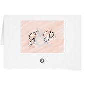 Soft Blush Wedding Danke Karten (Rückseite Horizontal)