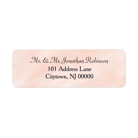 Soft Blush Wedding Watercolor  (Vorne)