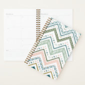 Soft Boho Ethnic Chevron Zig Zag Green Spiral Planer (Anzeige)