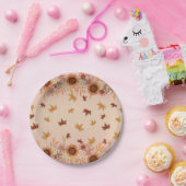 Soft Boho Herbstmuster Pappteller (Party)