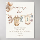 Soft Boho Neutral Baby Bekleidung Mama-osa Bar Poster (Vorne)