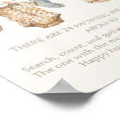 Soft Boho Neutral Baby Bekleidung Schnuller Jagd Poster (Ecke)