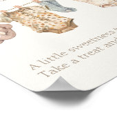 Soft Boho Neutral Baby Kleidung Babys sind süß Poster (Ecke)