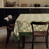 Soft Boho Tablecloth mit Earthy Paisley Pattern Tischdecke