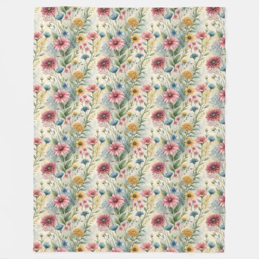 Soft Boho Wild Blume Perfektes Geschenk für ihr So Fleecedecke (Vorderseite)