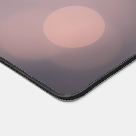 Soft Bokeh Glow Desk Mat - Ästhetisches Pink & Pea Schreibtischunterlage (Ecke)