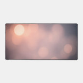 Soft Bokeh Glow Desk Mat - Ästhetisches Pink & Pea Schreibtischunterlage (Vorderseite)
